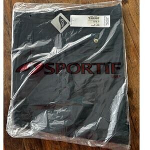 Sportif USA Black Galapagos Pleated Shorts Brand New